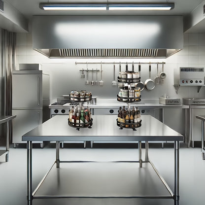 صينية تخزين ثلاث طبقات دوّارة 360